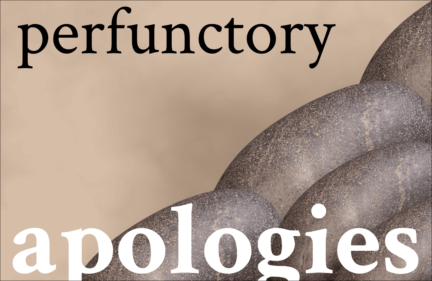 Perfunctory Apologies web design