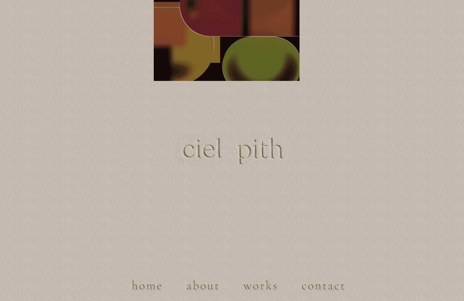 Ciel Pith portfolio design
