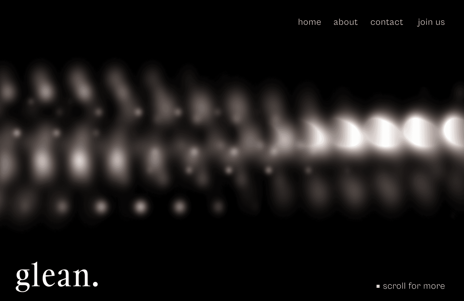 Glean web design