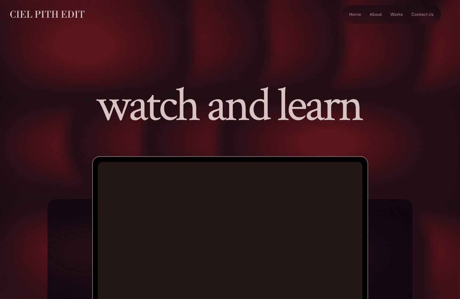 Web design study: watch